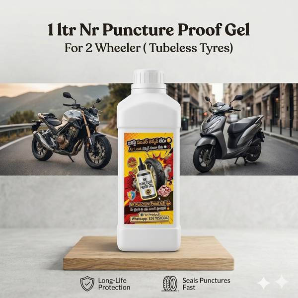 1 ltr NR Puncture proof gel for 2 wheelers